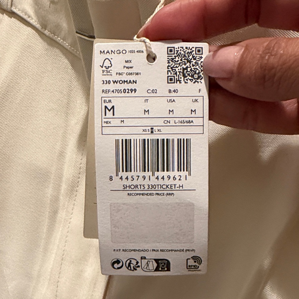 Mango Cream Women's Belted Shorts - Picture 3 of 6